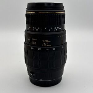 Quantaray AF 70–300mm f/4–5.6 Tele-Macro Lens for Canon EF Mount